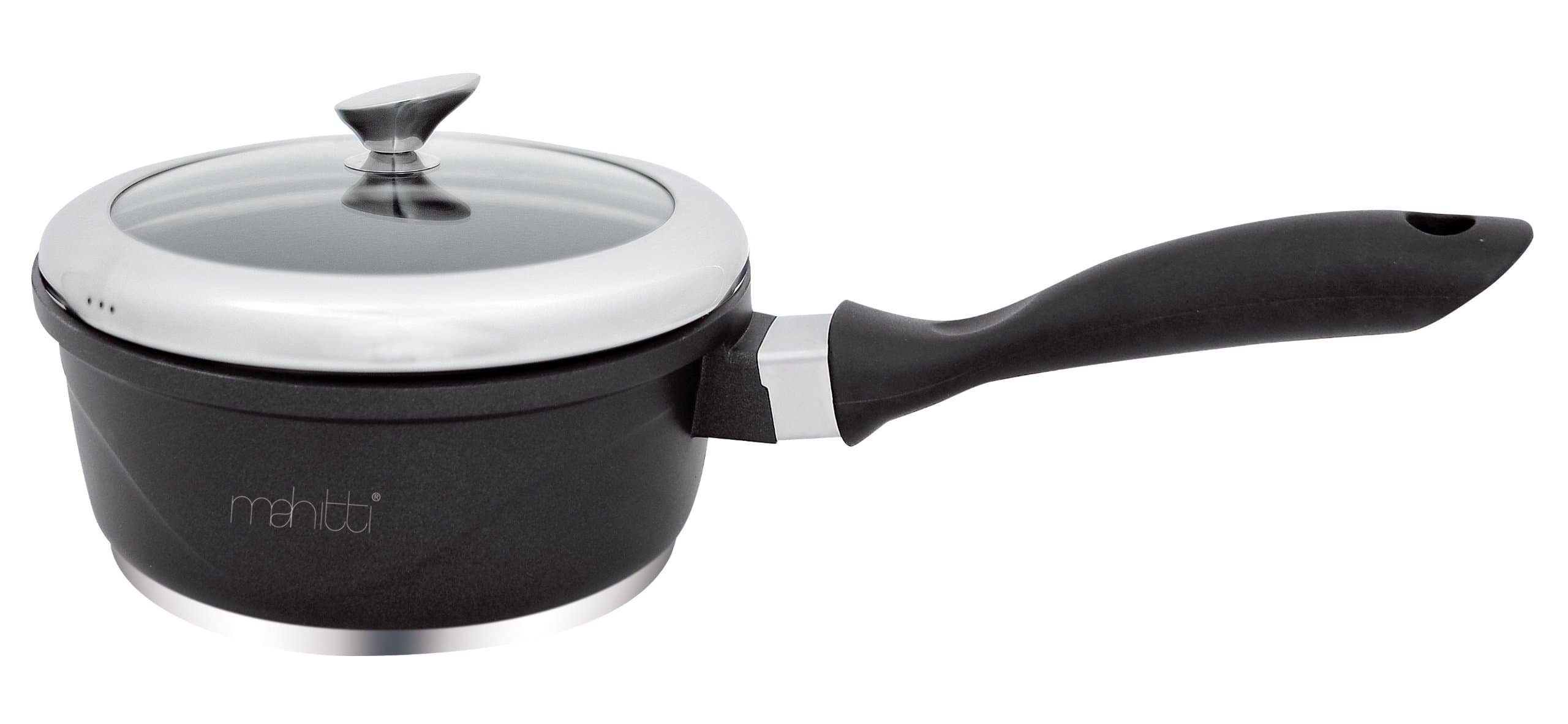 Mahitti 16cm Die Cast Ceramic Sauce Pan with Lid