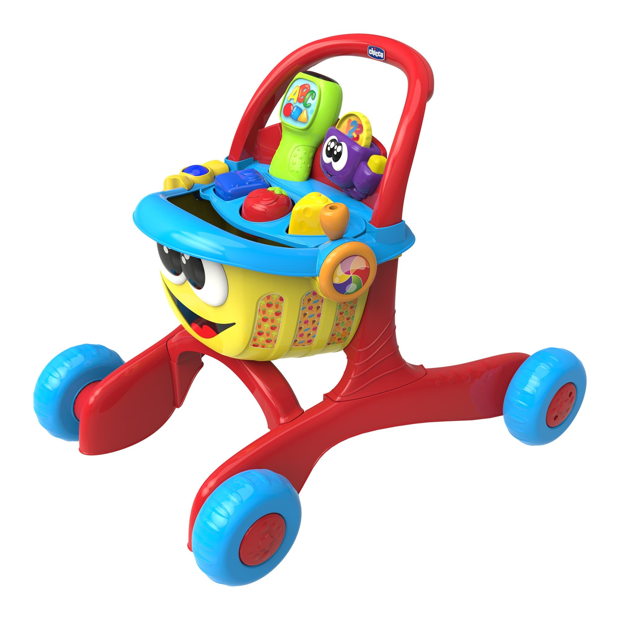 Chicco 00007655000020 Happy Shopper is a Bilingual 3 in 1 Steps Toy