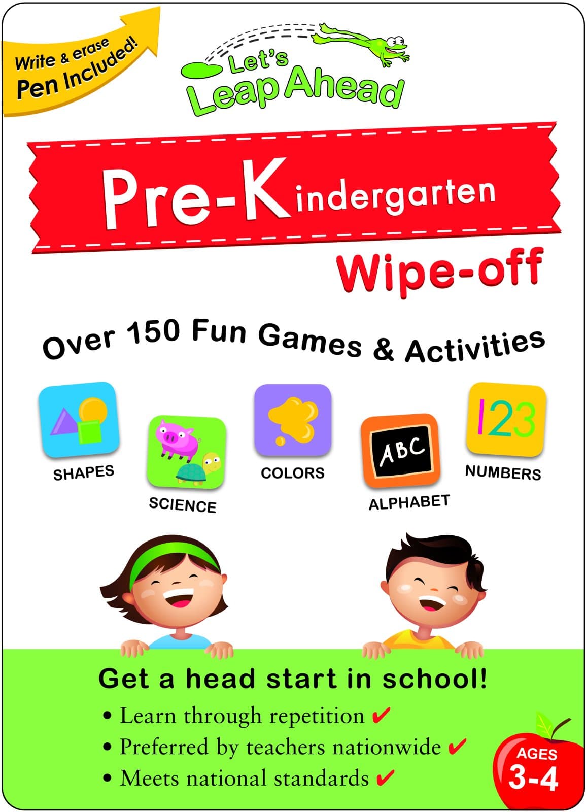 Let's Leap Ahead Pre-K Wipe-off