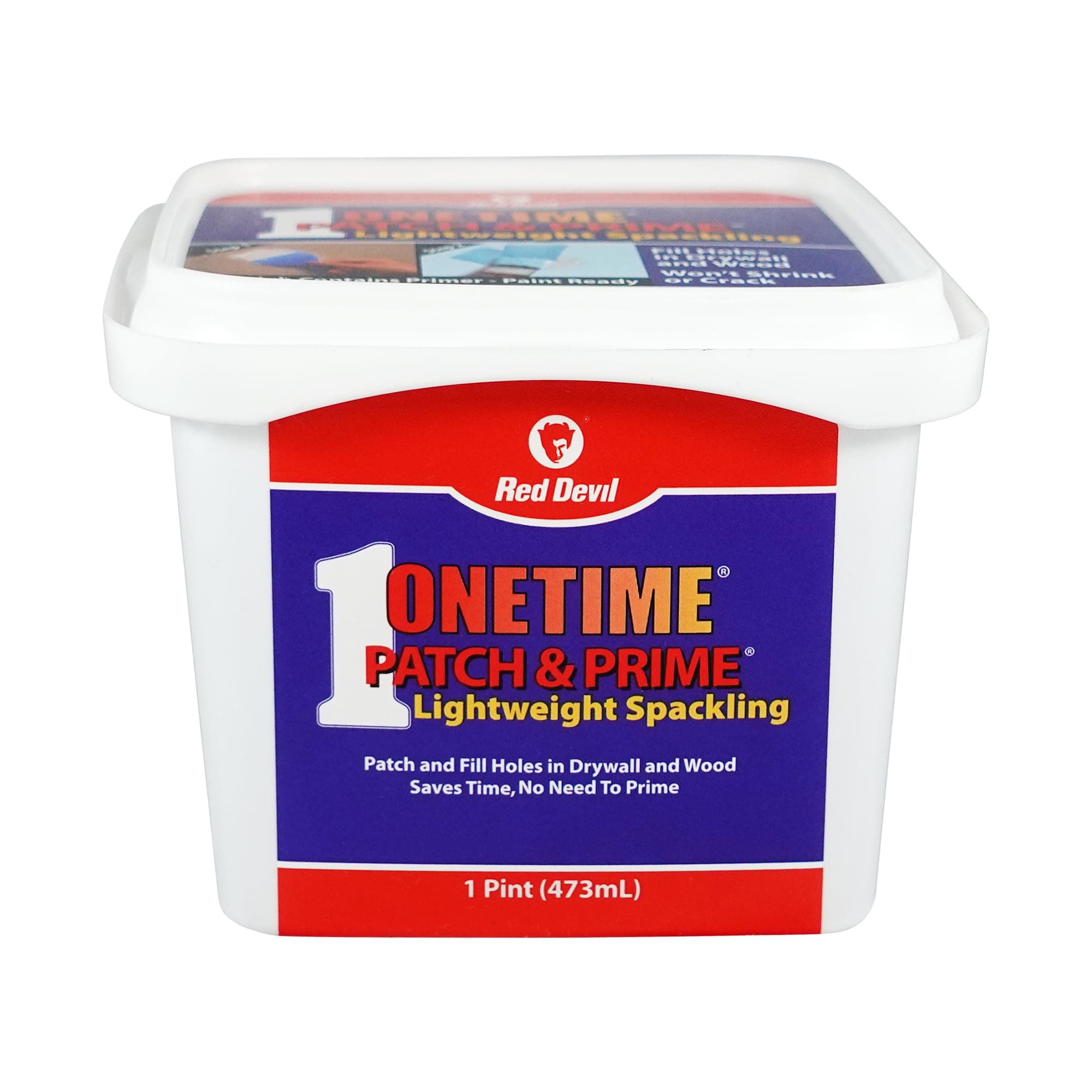 0540 ONETIME Patch & Prime Lightweight Spackling, 1 Pint, White, Pack of 1