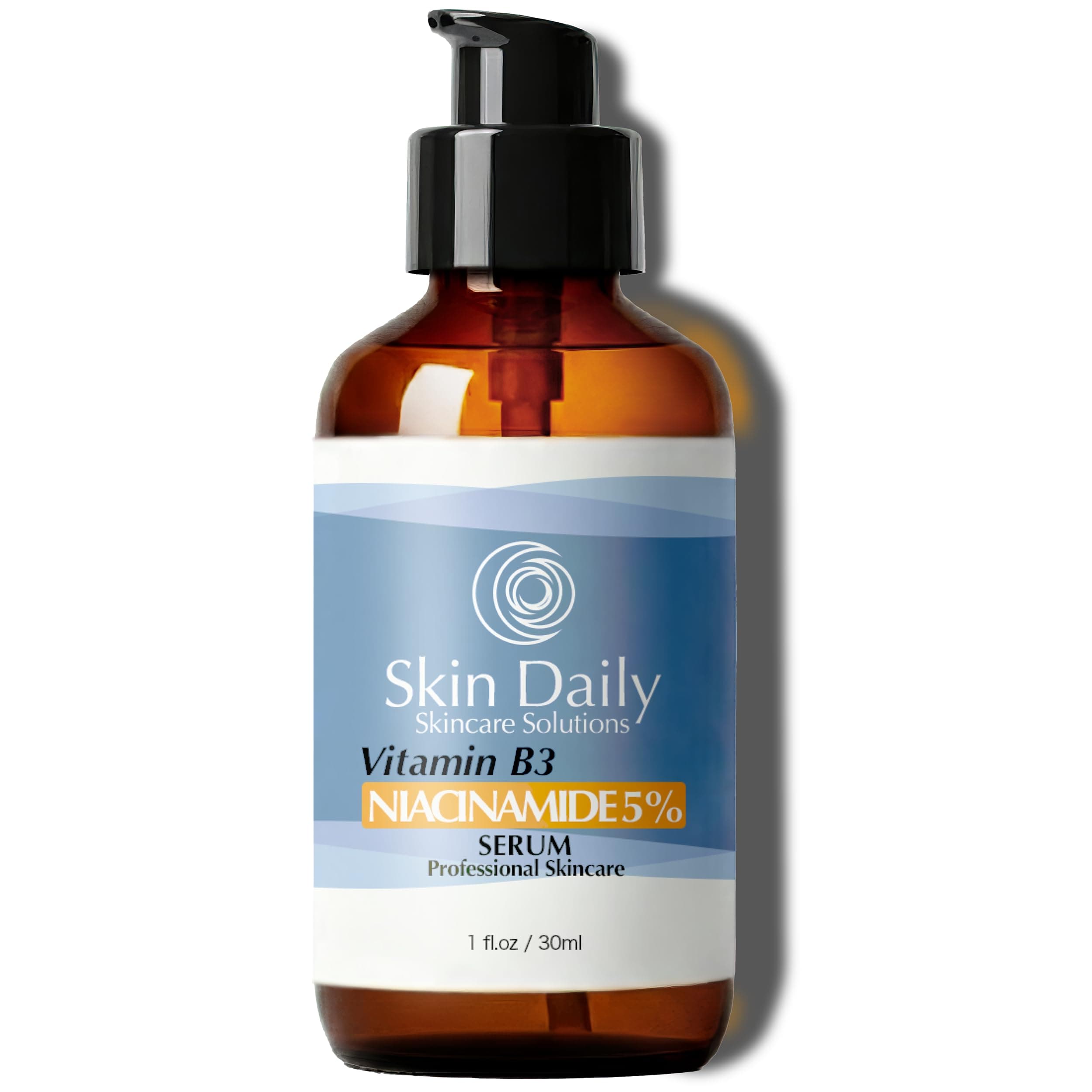 SkinDaily Niacinamide Serum for Face -1oz- Vitamin B3 Pore Minimizer Dermatologist Recommend Concentration - Targets Aging Skin, Wrinkles, Dark Spots - Superior Moisturizer and Skin Brightening