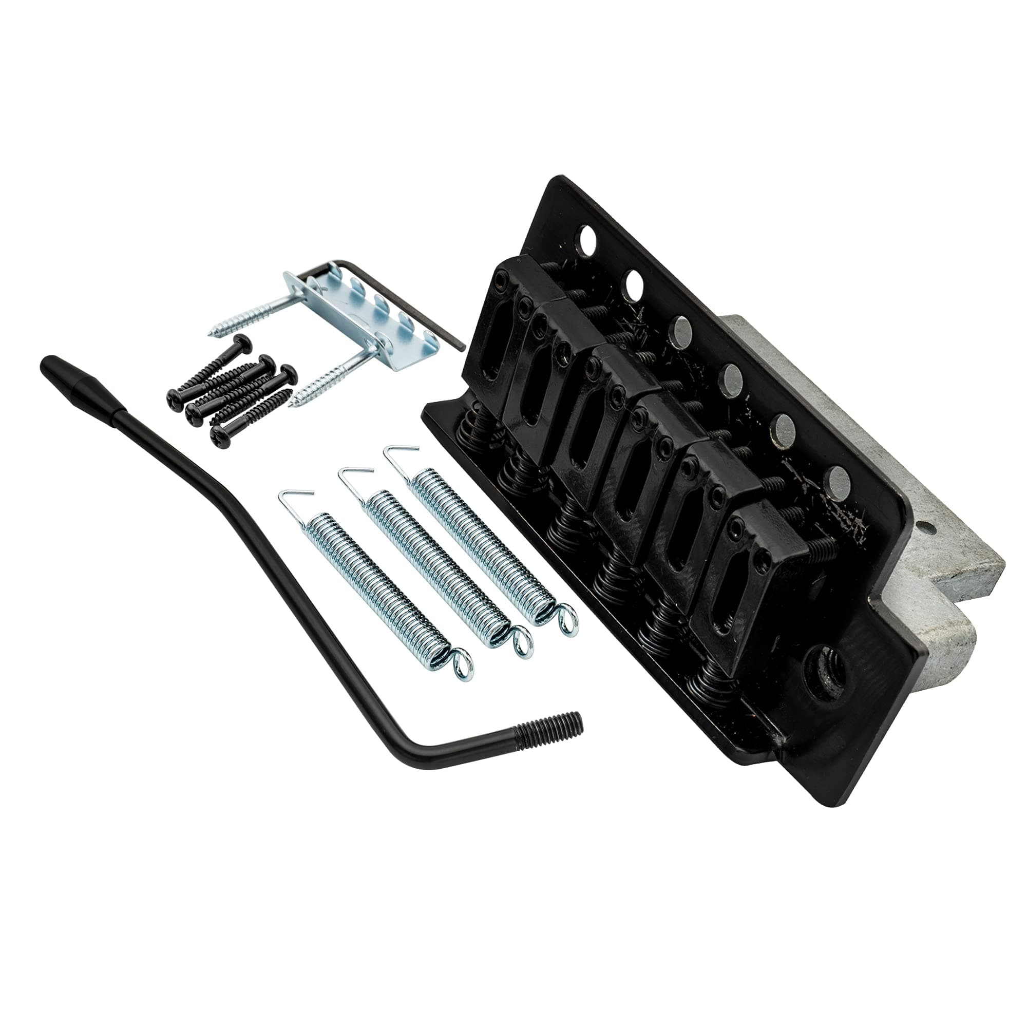 52.5mm Guitar Tremolo Bridge for Fender Squier Stratocaster Strat Electric Guitar Replacement, Black