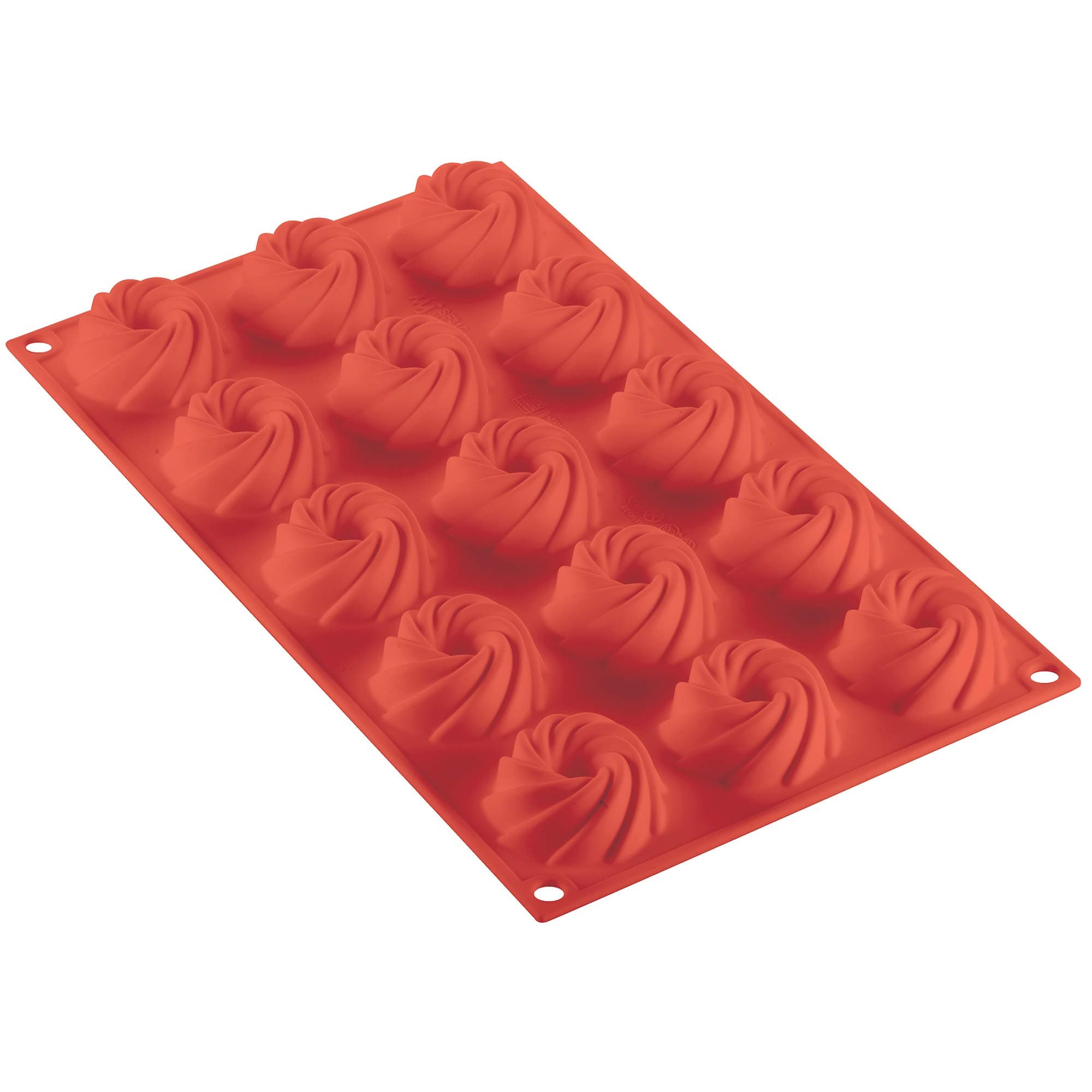Silikomart Professional SF310 Silicone Mold, Swirl 1.87 Inch Diameter x 0.79 Inch High