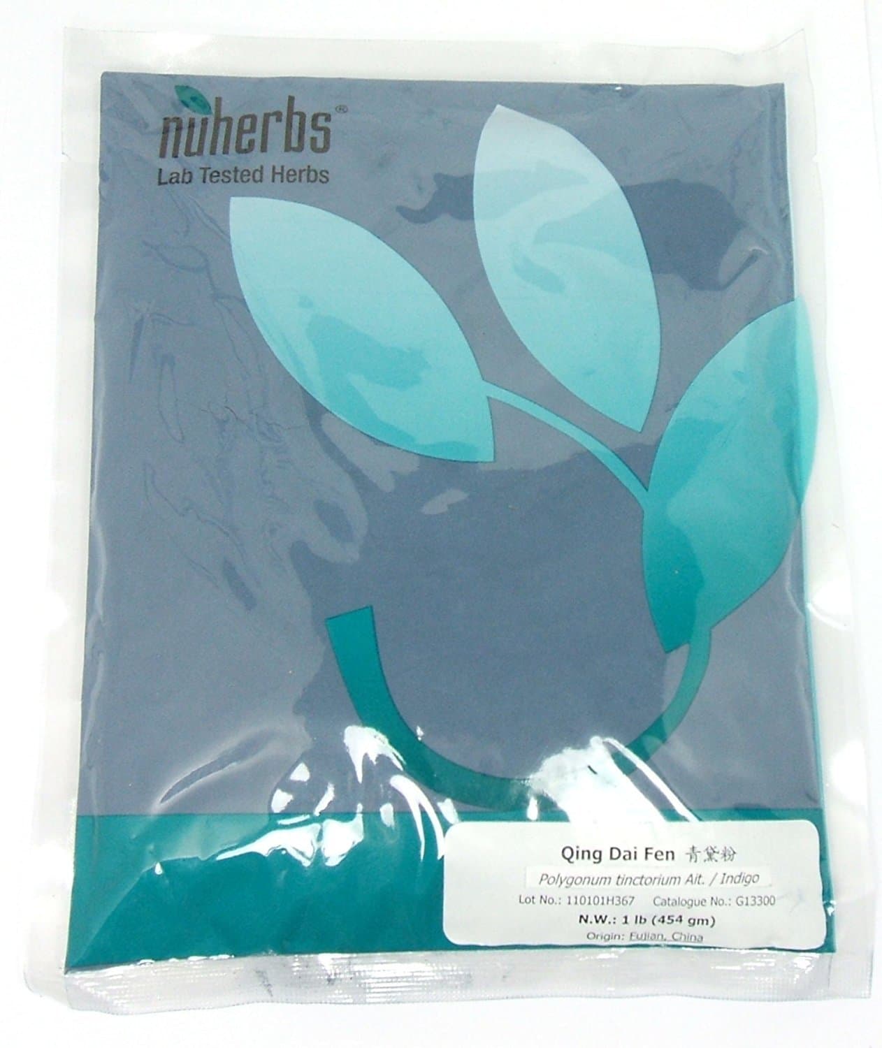 Indigo Pigment - Lab Tested Powder, Qing Dai Fen, Polygonum Tinctorium, 1lb Bulk Herb Powder