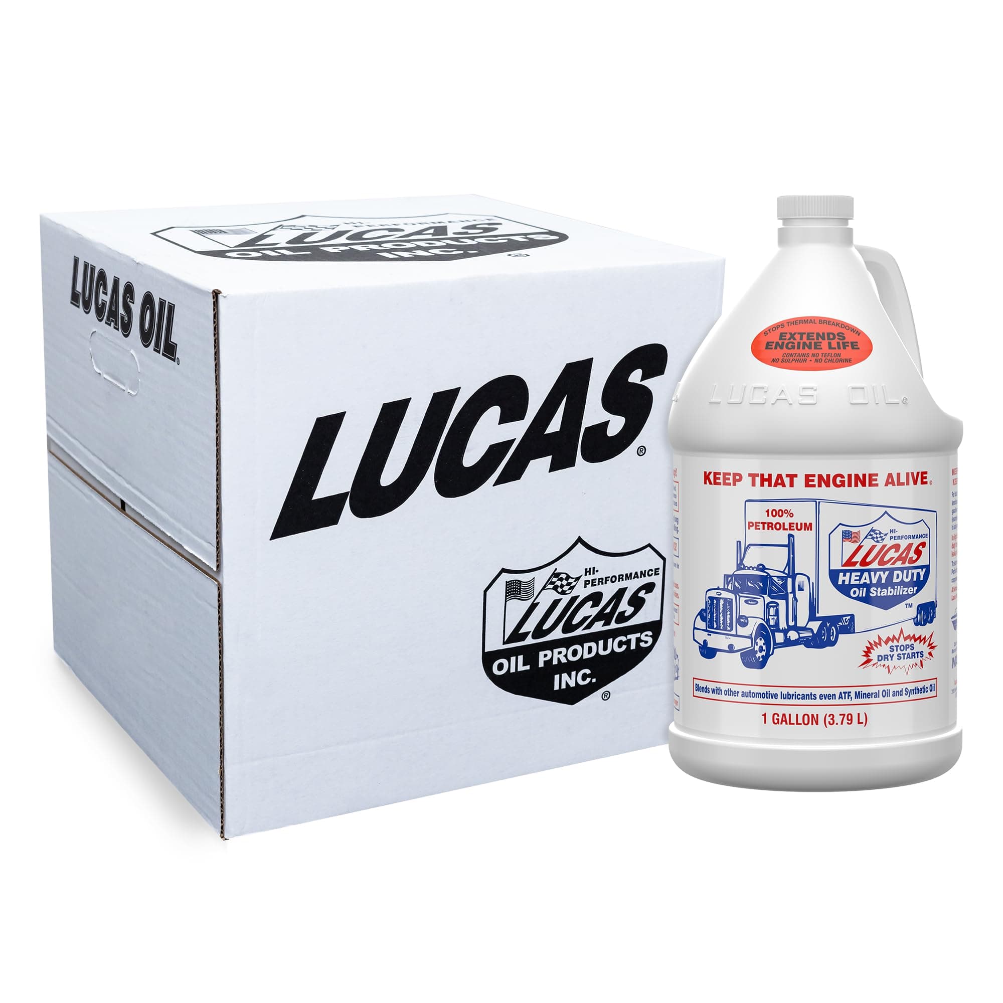 Lucas Oil 10002 Heavy Duty Oil Stabilizer - 1 Gallon (Pack of 4)