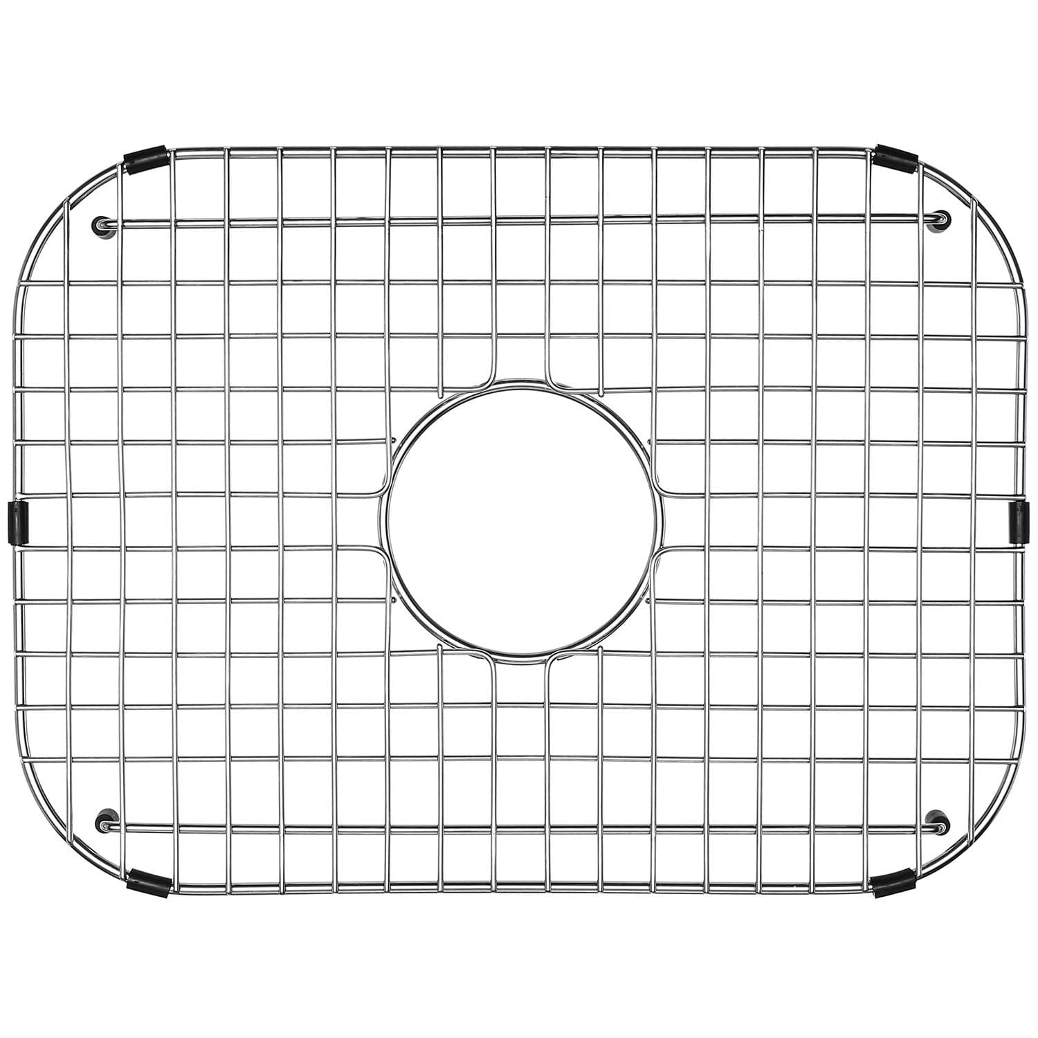 Serene Valley Sink Grid 18-1/8" L x 13-3/8" W, Centered Drain with Corner Radius 3-1/2", NDG1813C