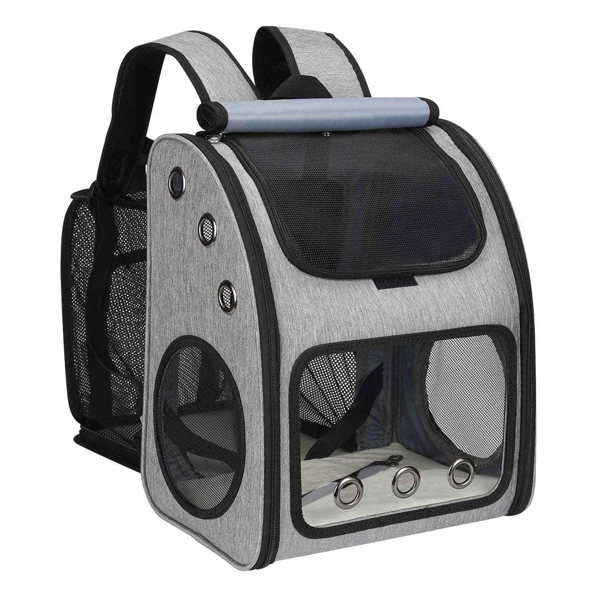 Expandable Pet Carrier Backpack for Cats, Dogs and Small Animals, Portable Pet Travel Carrier, Super Ventilated Design, Airline Approved, Ideal for Traveling/Hiking/Camping