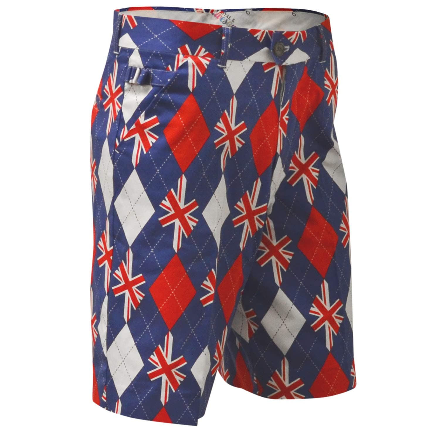 Royal & Awesome Men's Patterned Golf Shorts Shorts