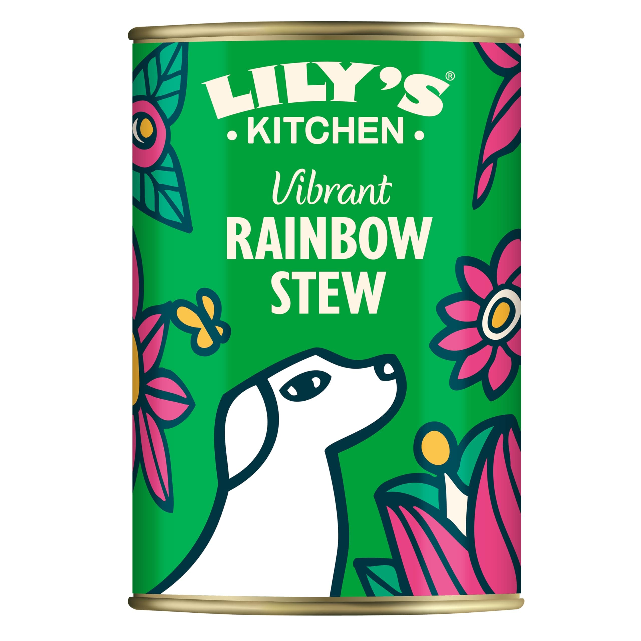 – Made with Natural Ingredients Adult Wet Dog Food Tin Vibrant Rainbow Stew 6 x 400g