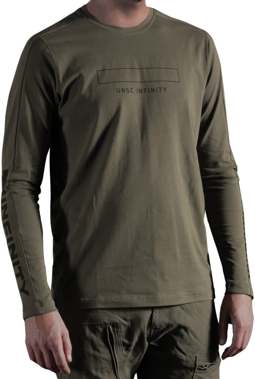 Musterbrand GREEN Halo Long-Sleeve T-Shirt Catapult, US X-Small