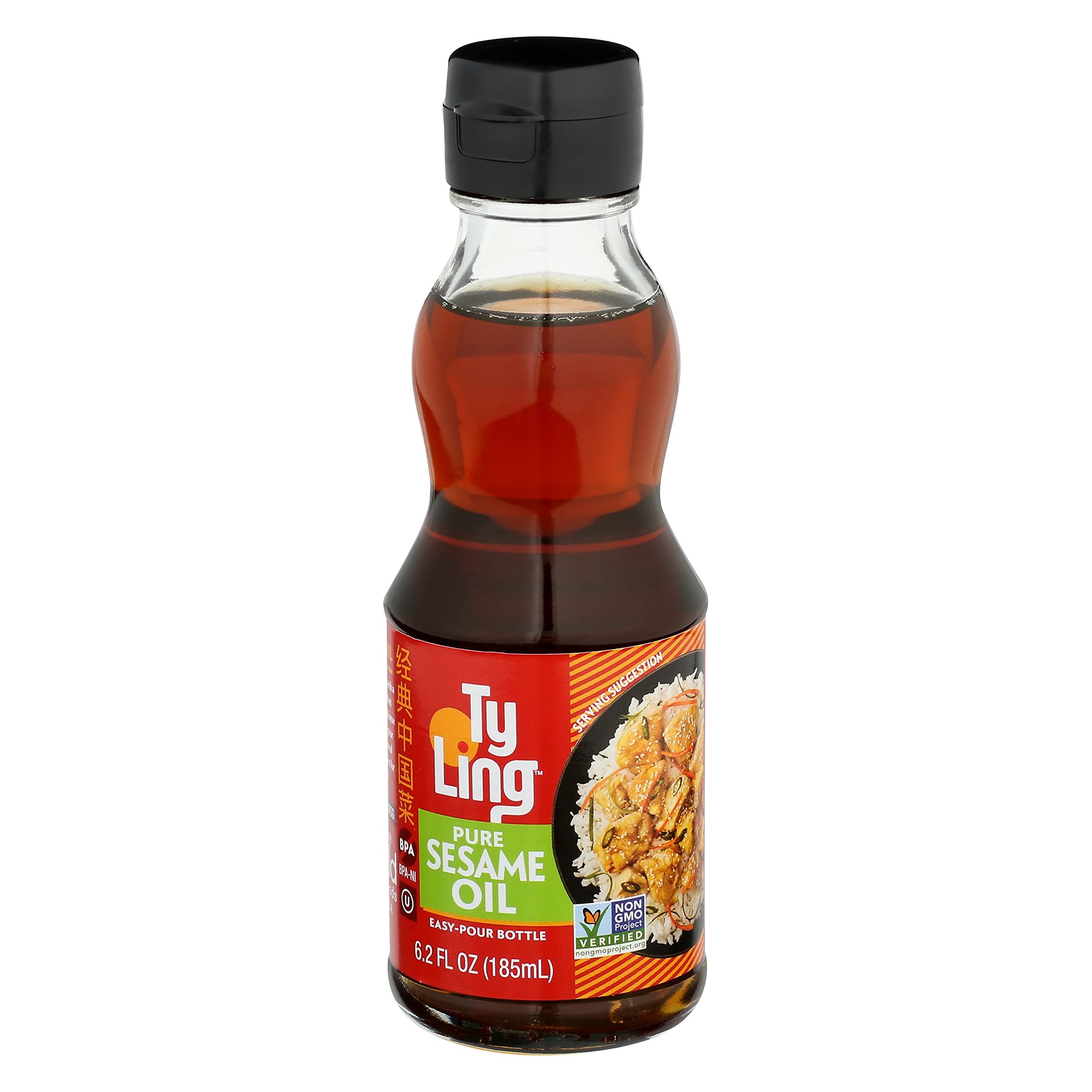 Ty Ling Pure Sesame Oil, 6-Ounce Bottle (Pack of 12)