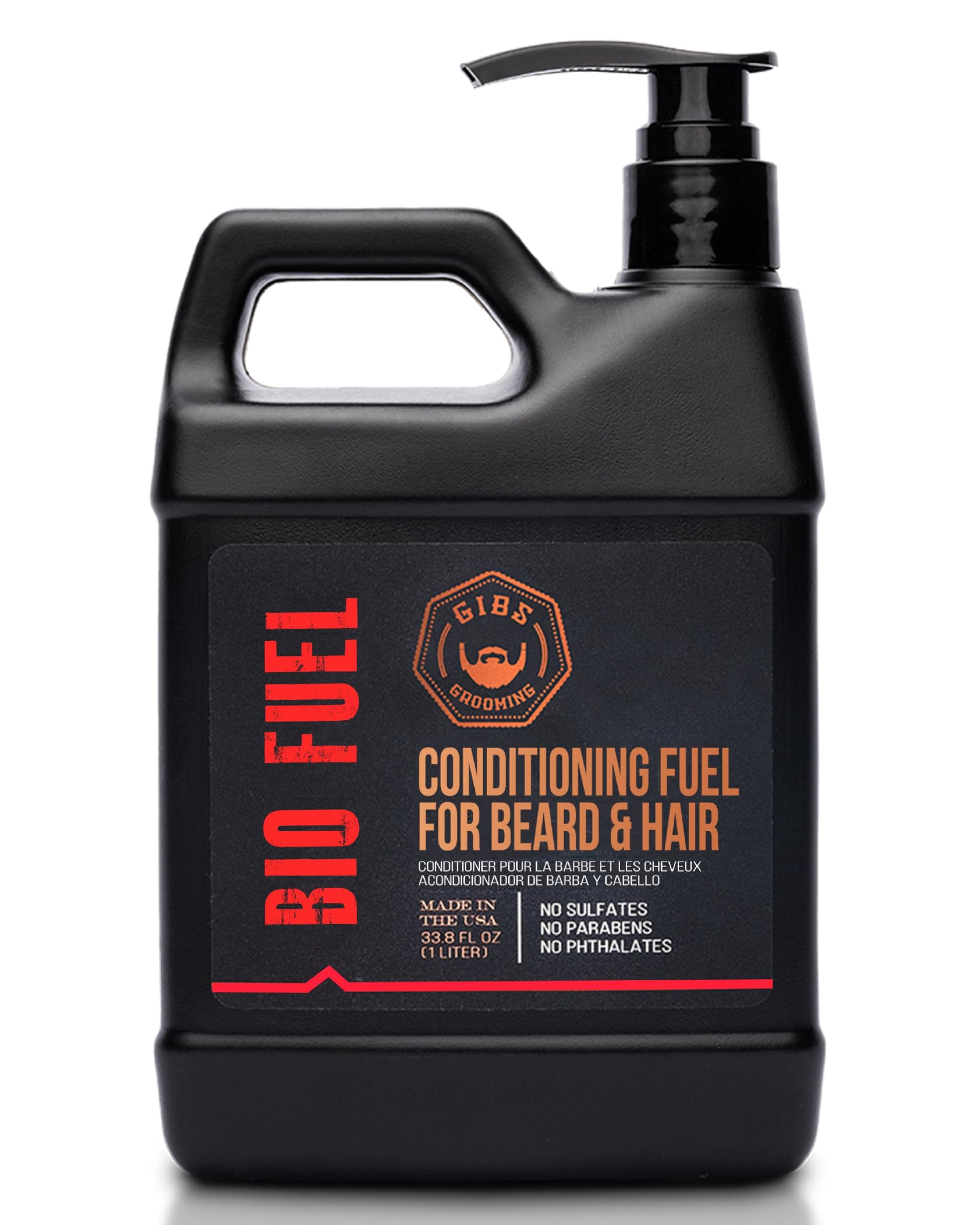BioFuel Hair Conditioner For Men - Beard & Hair Conditioner Moisturizing, Liter, 33.8 Fl Oz (Pack of 1)