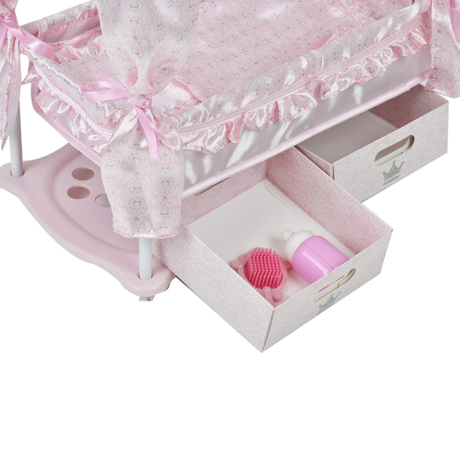 Princess Pink Doll Bed