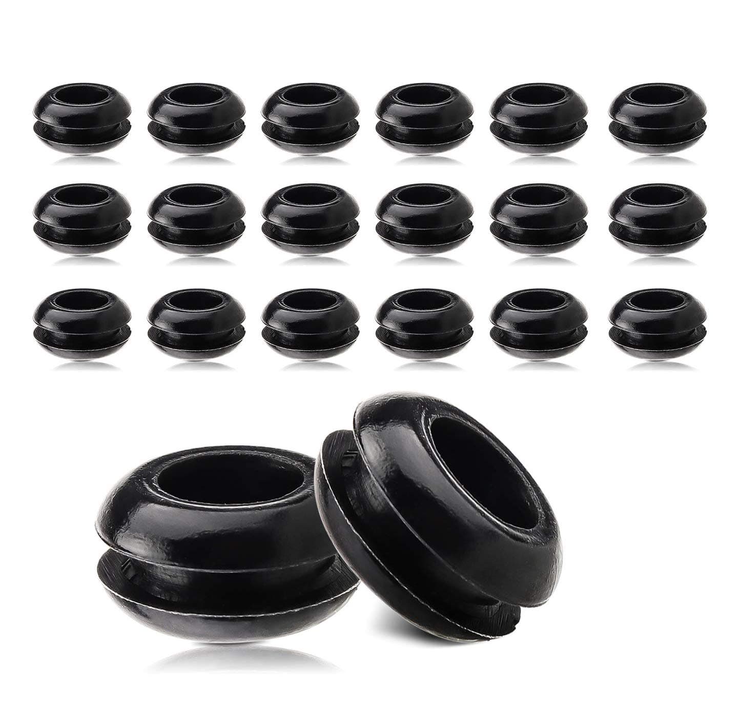 20 PCS Airlock Grommet, Silicone Grommets, Fermenter Lid Grommet for Airlock On Homebrew, Mason Jars, Straws, Airlock, Beer, Mead, Wine, Plastic Bucket Fermenter Lids (5/8" OD & 3/8" ID)