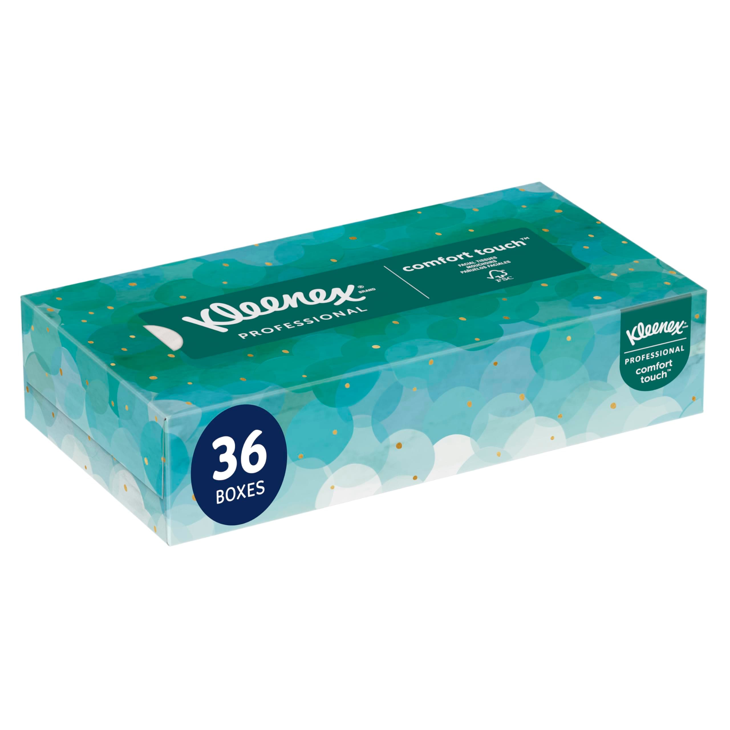 Kleenex 21400 Facial Tissues, 2 Ply, White, 36 cartons x 100 Sheets