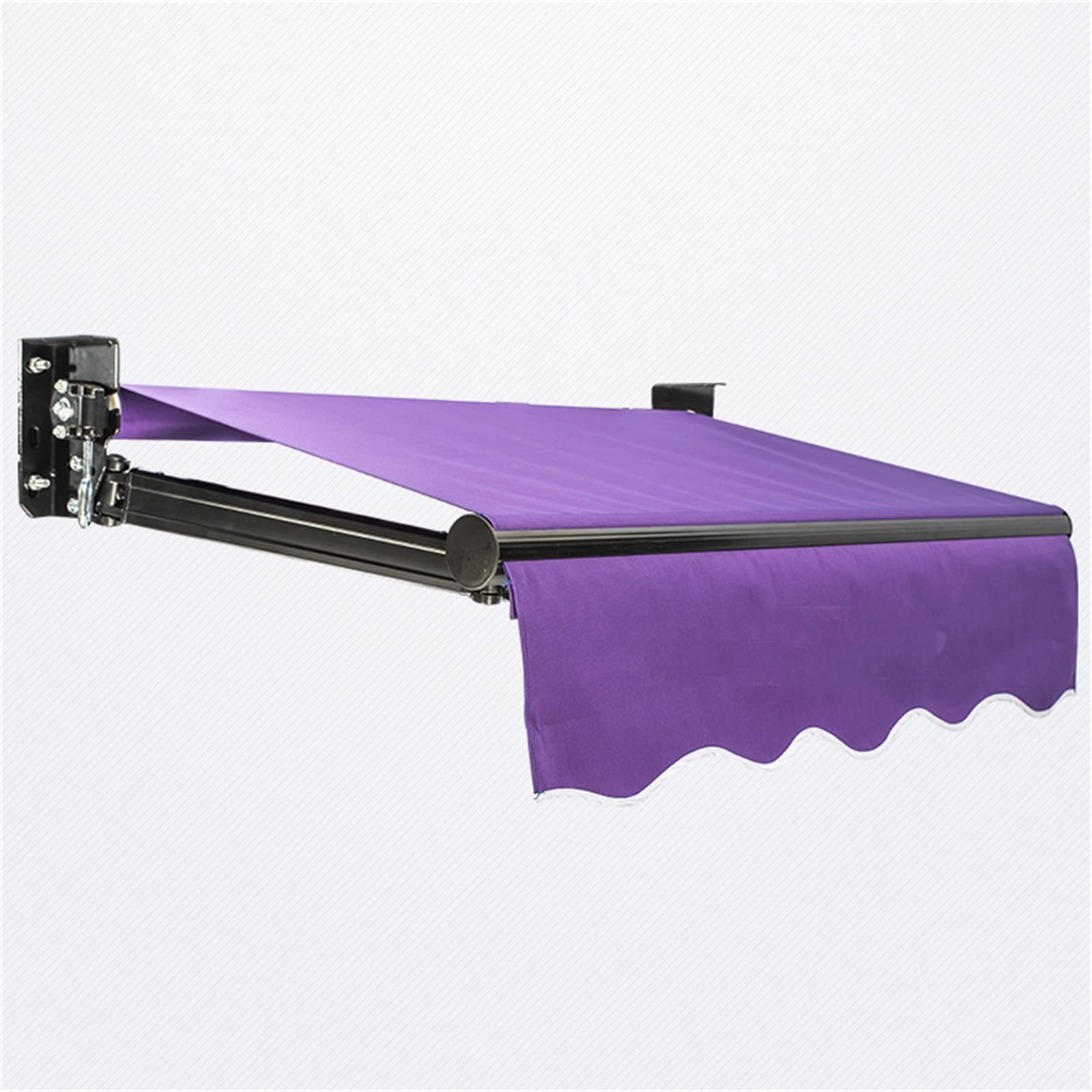 Manual Retractable Patio Awning, Outdoor Patio Canopy Sunsetter Deck Awnings Anti-UV and Waterproof Folding, for Gazebo Deck Yard