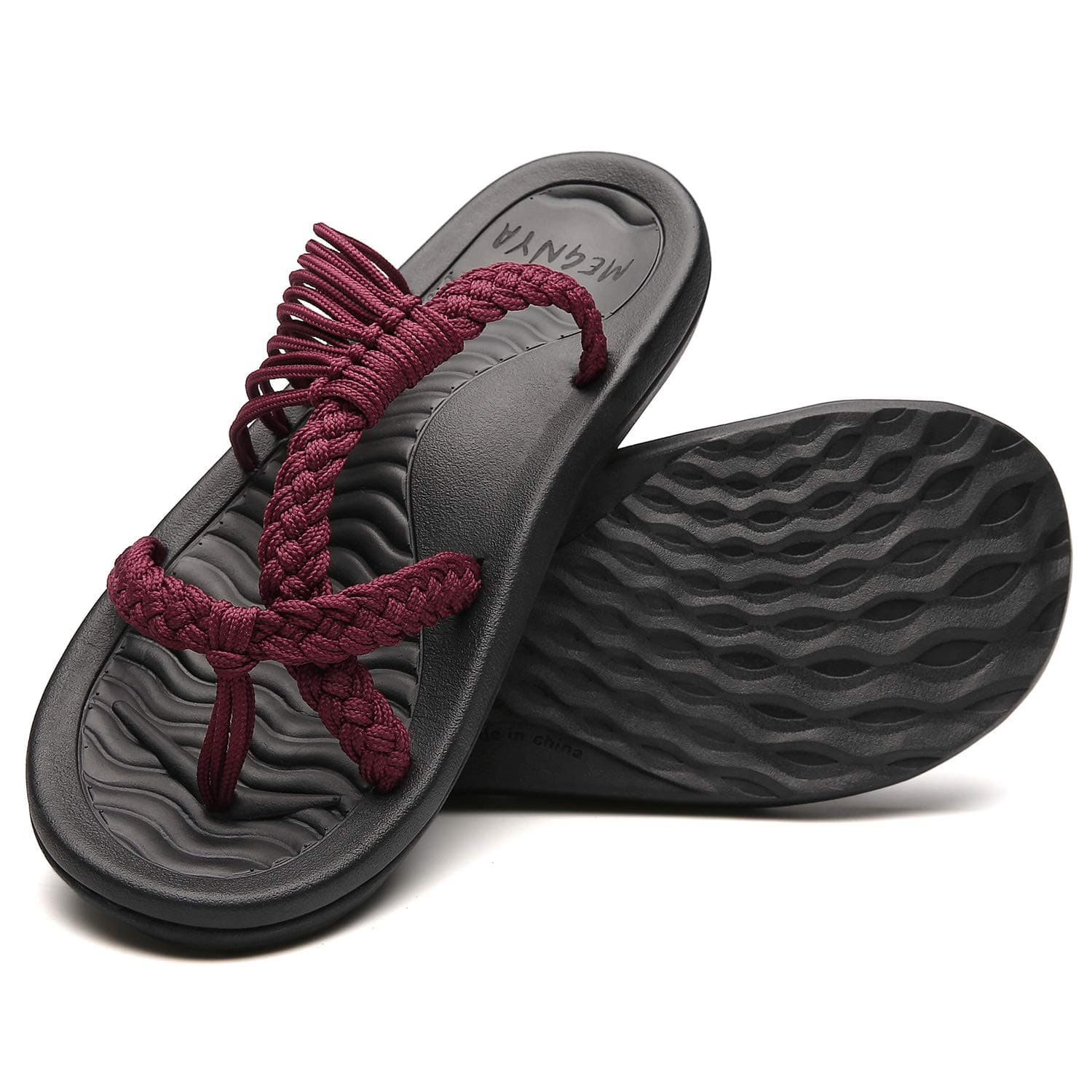 MEGNYAWomen's flip Flops Sandals Arch Support, Comfortable Walking Sandals, Water Sandals Perfect for The Beach/Long Walks/Poolside