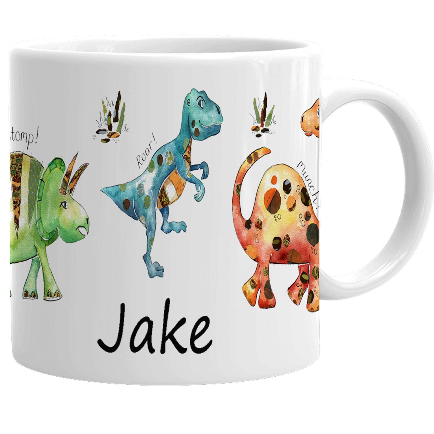 Tigerlilyprints Plastic Cup, Personalised Cup, Gift, Kids Birthday gift, Age Birthday, Dinosaur