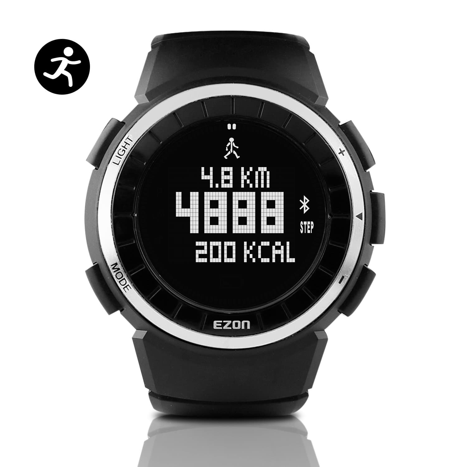 EZON T029 Men's Digital Sports Outdoor Watches with Pedometer Calorie Counter Waterproof Wristwatch