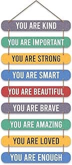 Artvibes Positive Quote Wall Hanging Wooden Art For Living Room | Office | Quotes Decor Item | Wall Illustrations | Office Decor | Wall Art Print | Inspirational quotes | Gift Items (WH_9312N)