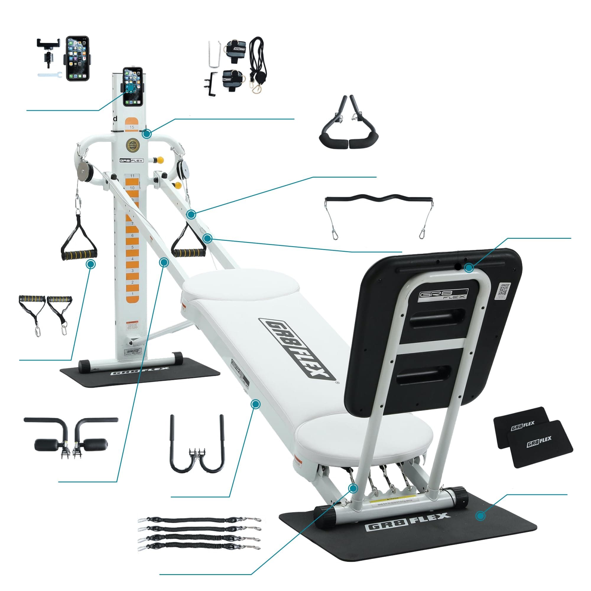 Performance Gym for Total Over 100 Exercises, Multi-Functional Workout Machine, High Performance Strength Training, Cardio, and Full Body Fitness Equipment for Home Use
