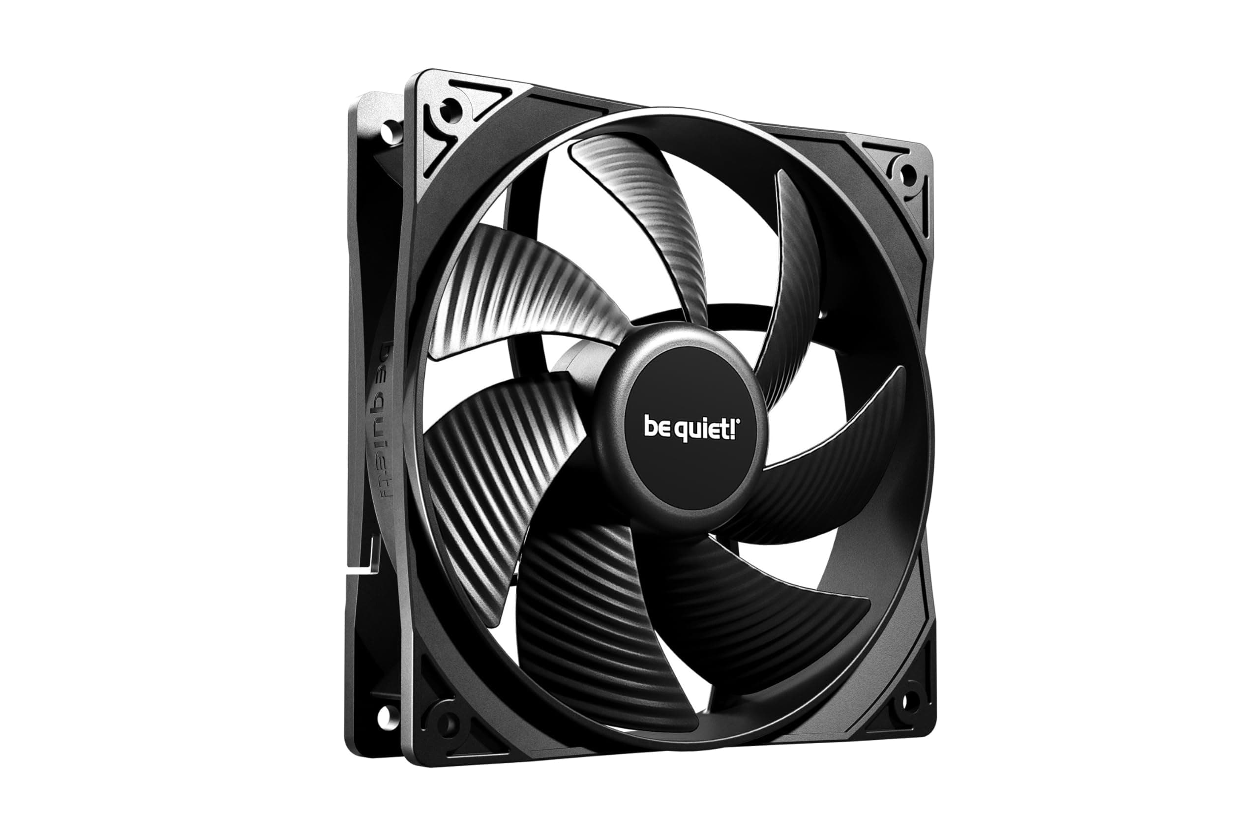 be quiet! Pure Wings 3 120mm PWM fan, high top-end speed, low minimum rpm, optimized frame, newly designed blades, extraordinary air pressure, very quiet operation, rifle bearing