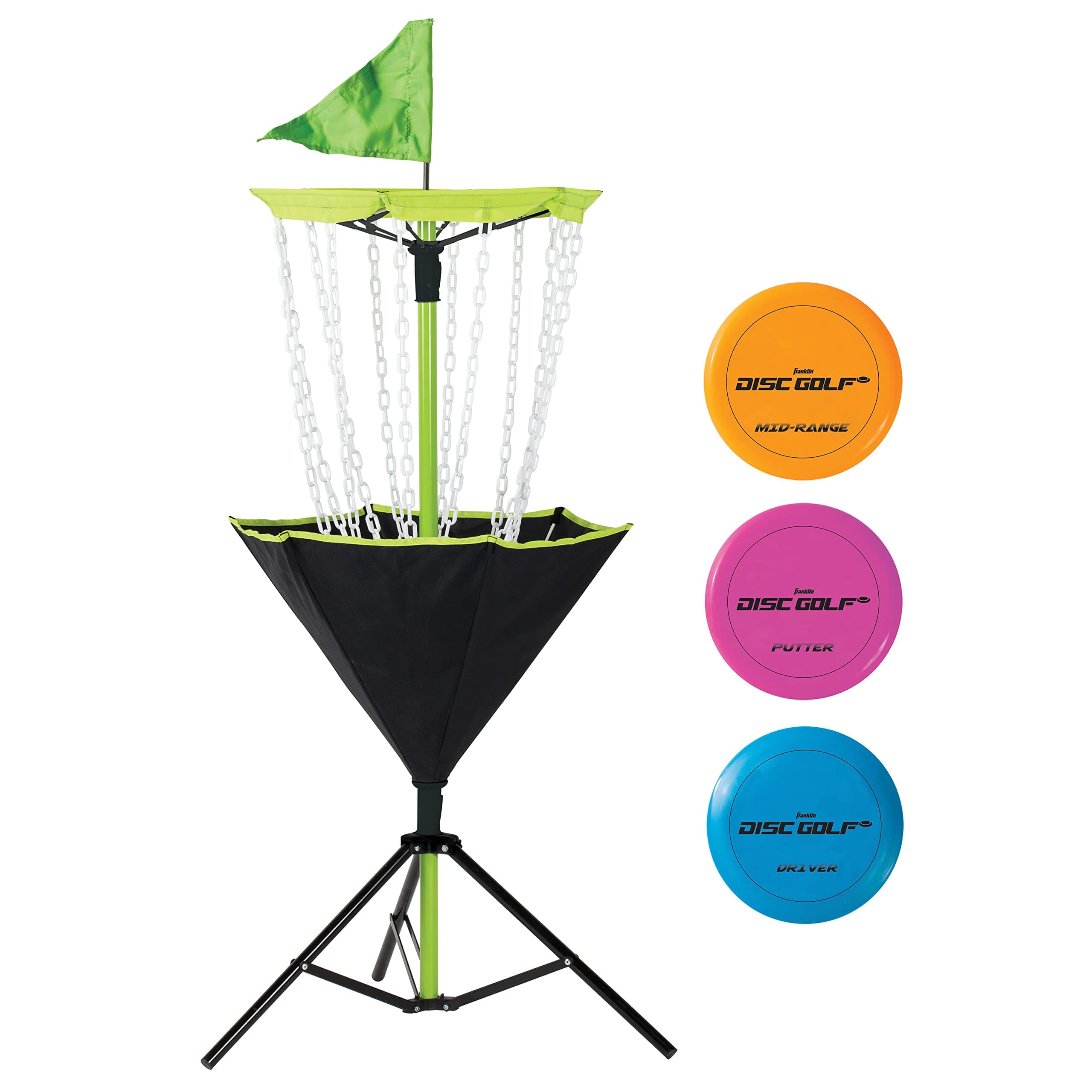 Disc Golf Baskets - Portable Disc Golf Target with Chains Included - Disc Golf Basket Stand Equipment for Hole + Course Creation