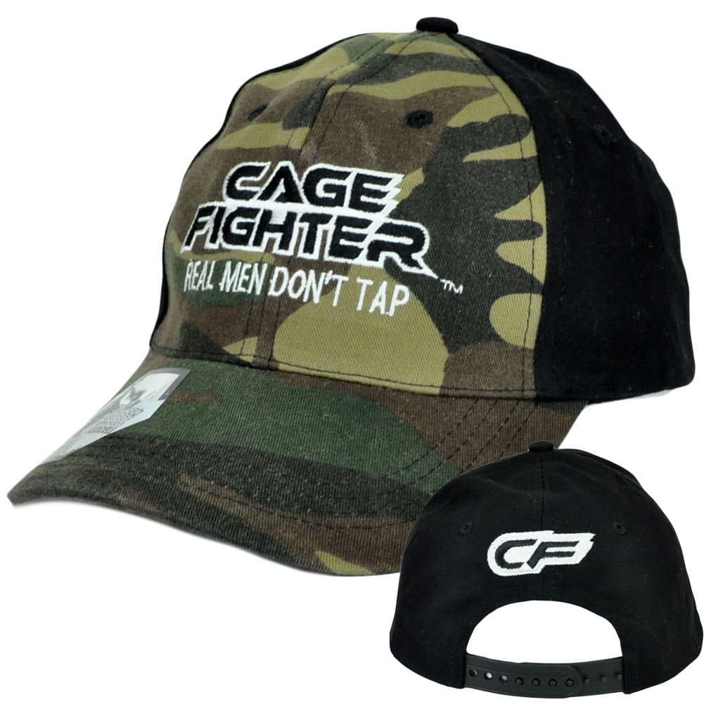 Cage Fighter Real Men Dont Tap Camo Snapback Martial Arts Chuck Liddell Hat Cap