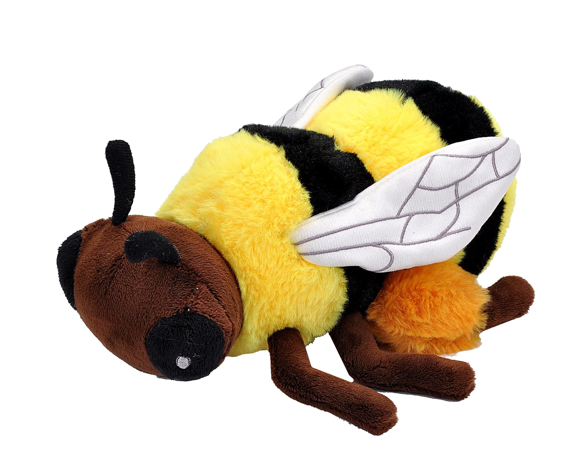 Wild Republic Ecokins Mini Bee, Stuffed Animal, 8 inches, Gift for Kids, Plush Toy, Made from Spun Recycled Water Bottles, Eco Friendly, Child’s Room Decor