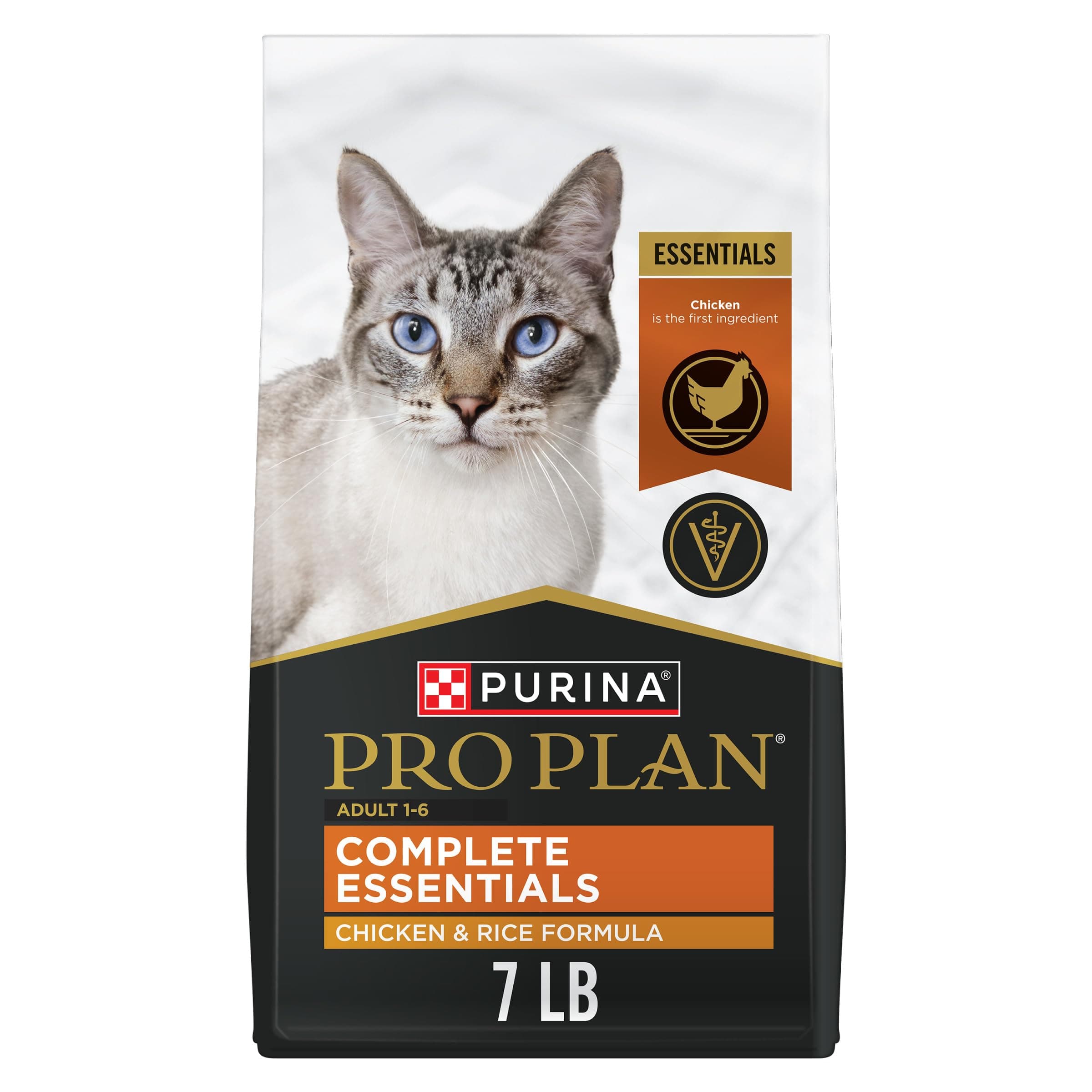 High Protein Cat Food With Probiotics for Cats, Chicken and Rice Formula - 7 lb. Bag