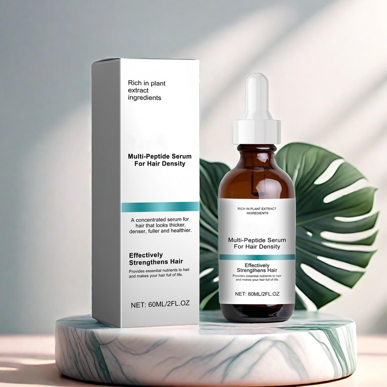 Hair Growth Serum,Multi-peptide serum for hair density,Designed for Thinning Hair & Hair Loss