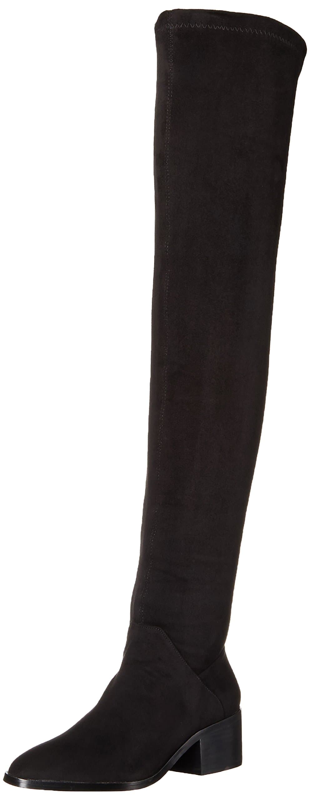 Steve Madden Women's Gabriana Riding Boot, Black, 7.5 M US