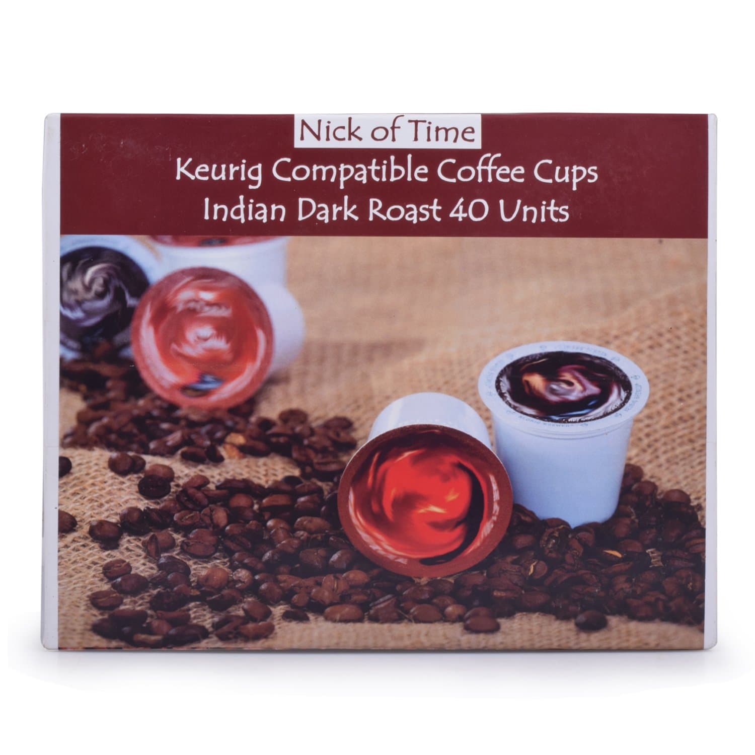 Indian Chikmagalur Ground Coffee K-Cups-Pods-Single Serve 100% Arabica AA Grade Dark Roast | Americano | Easy to use (Pack of 40)