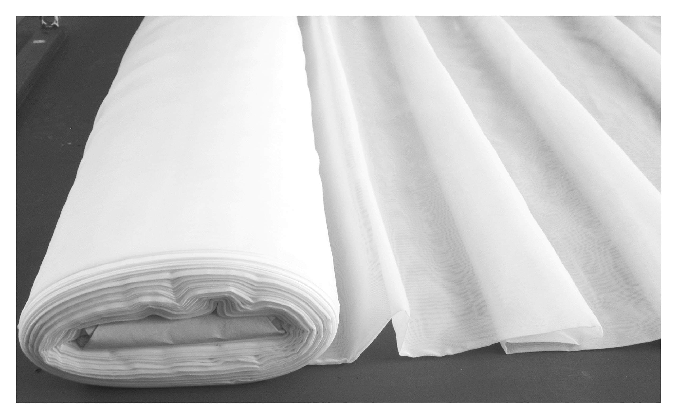 Curtains and Voiles Voile Fabric Roll White 50 Metres 150cm Wide wedding drapes