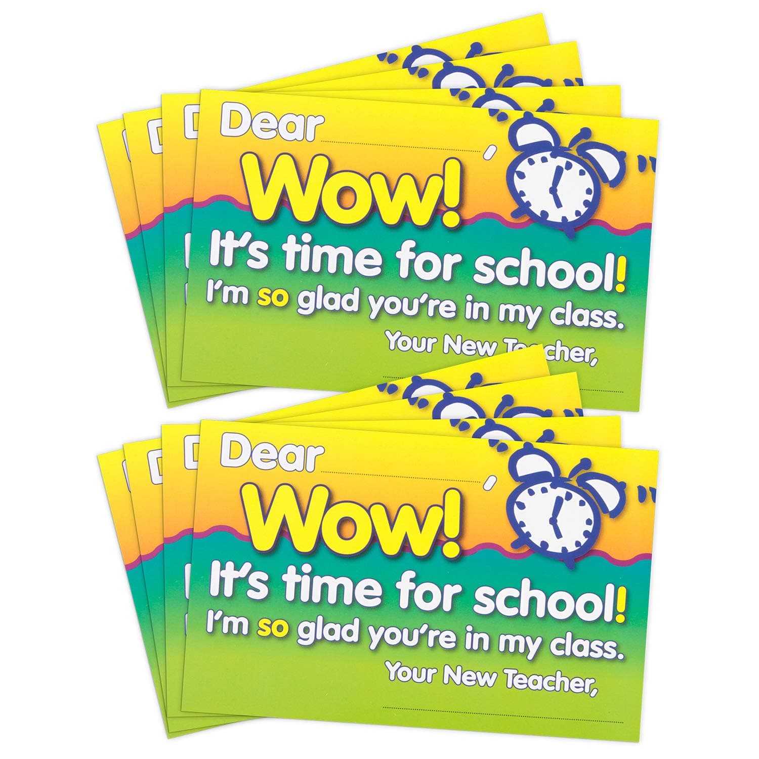Teacher Postcards for Students, 50 Postcards, Motivational Thank You Cards from Teacher to Students