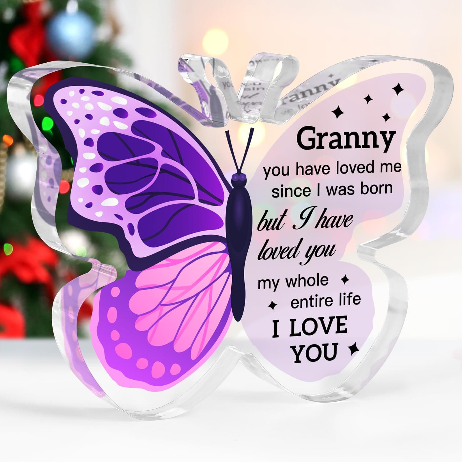 Granny Gifts, for Grandma, Grandma, Butterfly-Shaped Paper Weight, Grandma Gifts, Gifts for Granny, Granny Birthday Gifts from Grandkids