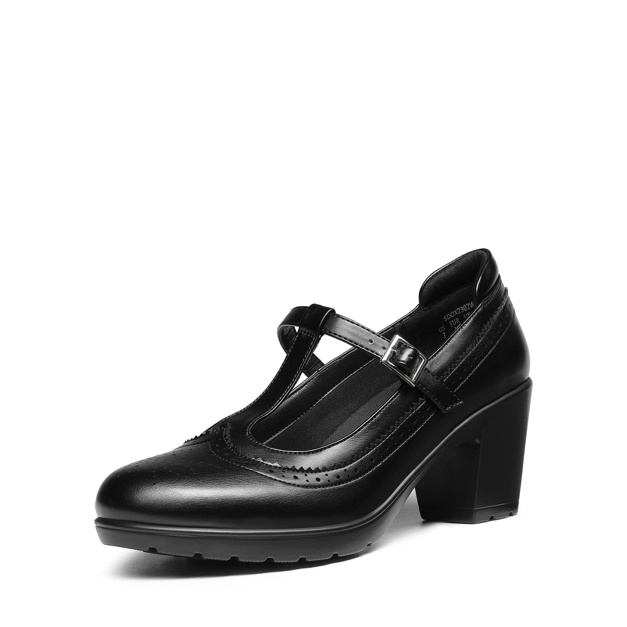 DREAM PAIRSWomen's Classic Oxfords Heels T-Strap Dress Shoes