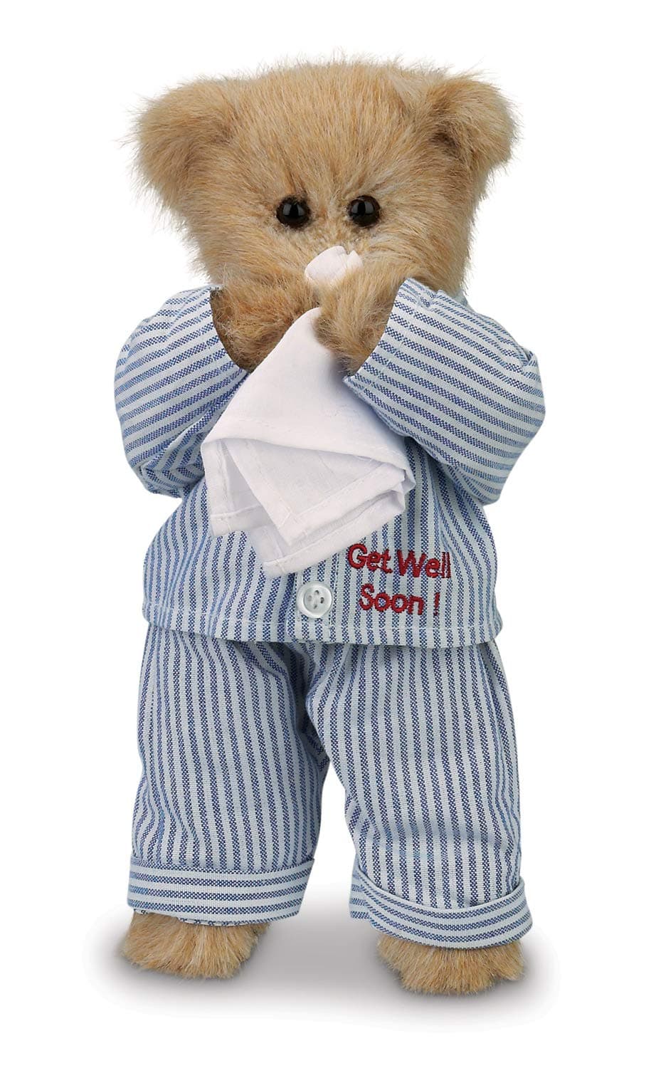 Bearington CollectionIllie Willie Plush Stuffed Animal Get Well Soon Teddy Bear, 10 inches
