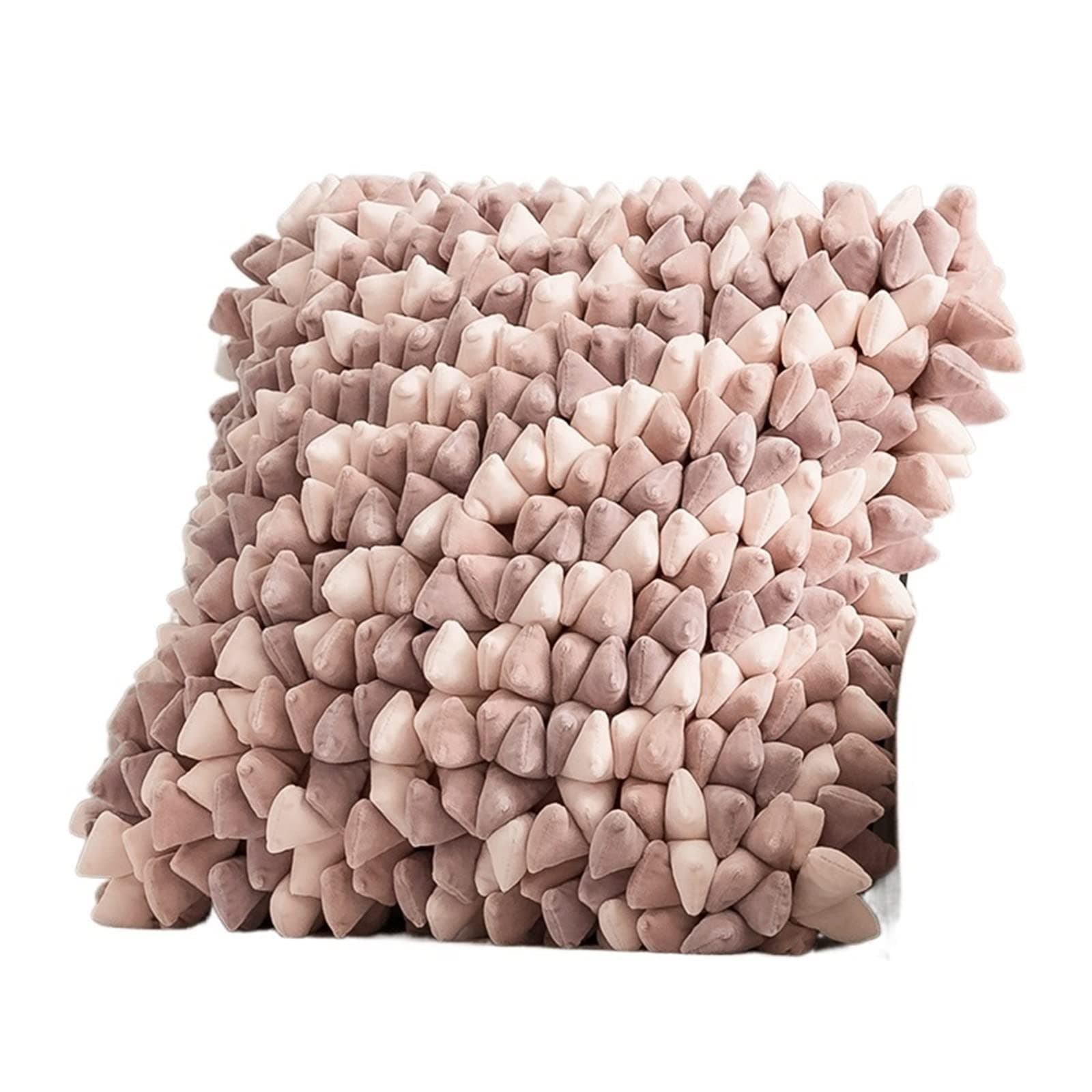 INGVY Bed Pillow， Grits Cushion Decorative Pillow Love Present Soft Sofa Chair Bedding Decorating Big Square Coussin Pillow