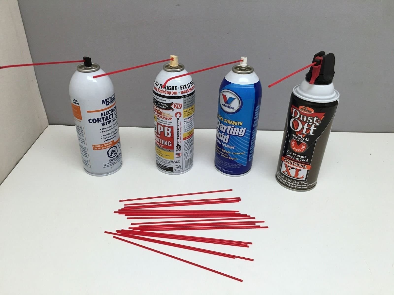Aero Straws - Aerosol and Spray Can Straws, 10 Count, Fits WD40, Automotive Lubricants, Gun Lubricants, Brake Fluid, Silicon, Spray Paints, Air Dusters and More, 0.5 Pounds