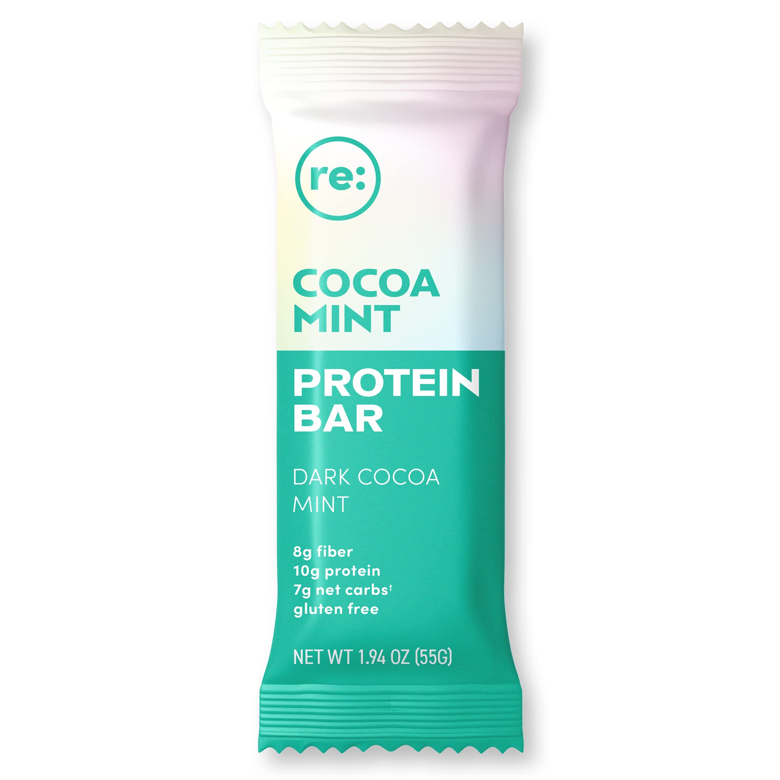 Reignite Wellness Cocoa Mint Protein Bar - Gluten-Free Nutrition Bar with 10g of Protein - Dark Cocoa Mint Flavor (1.94 oz) - by JJ Virgin