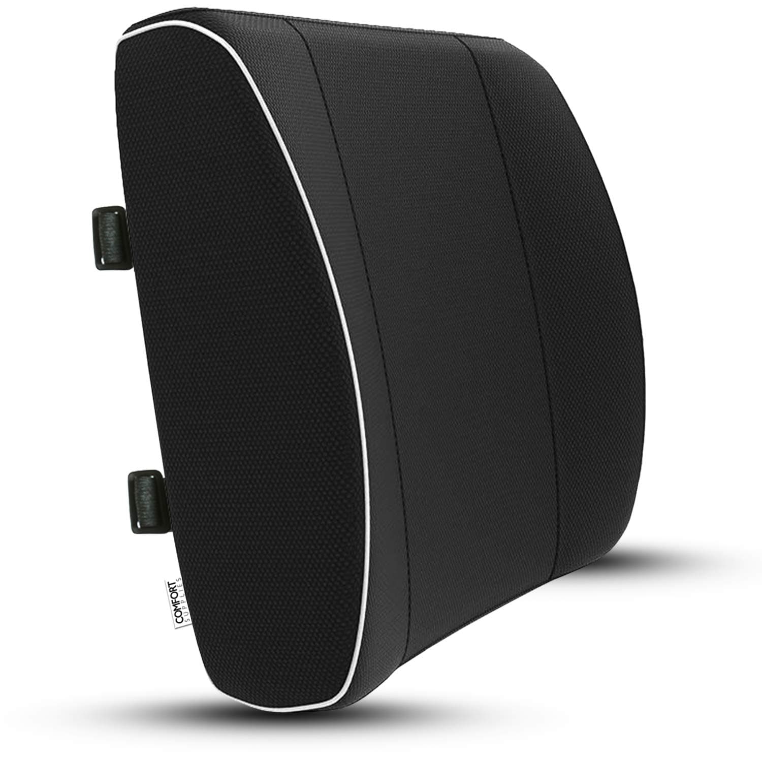 Comfort Supplies® Memory Foam Back Support Cushion, Lumbar Pillow, Lower Back Posture Corrector Bolster, Home, Office Chair, Car Seat, Driving, Travel, Wheelchair, Reduce Muscle Pain