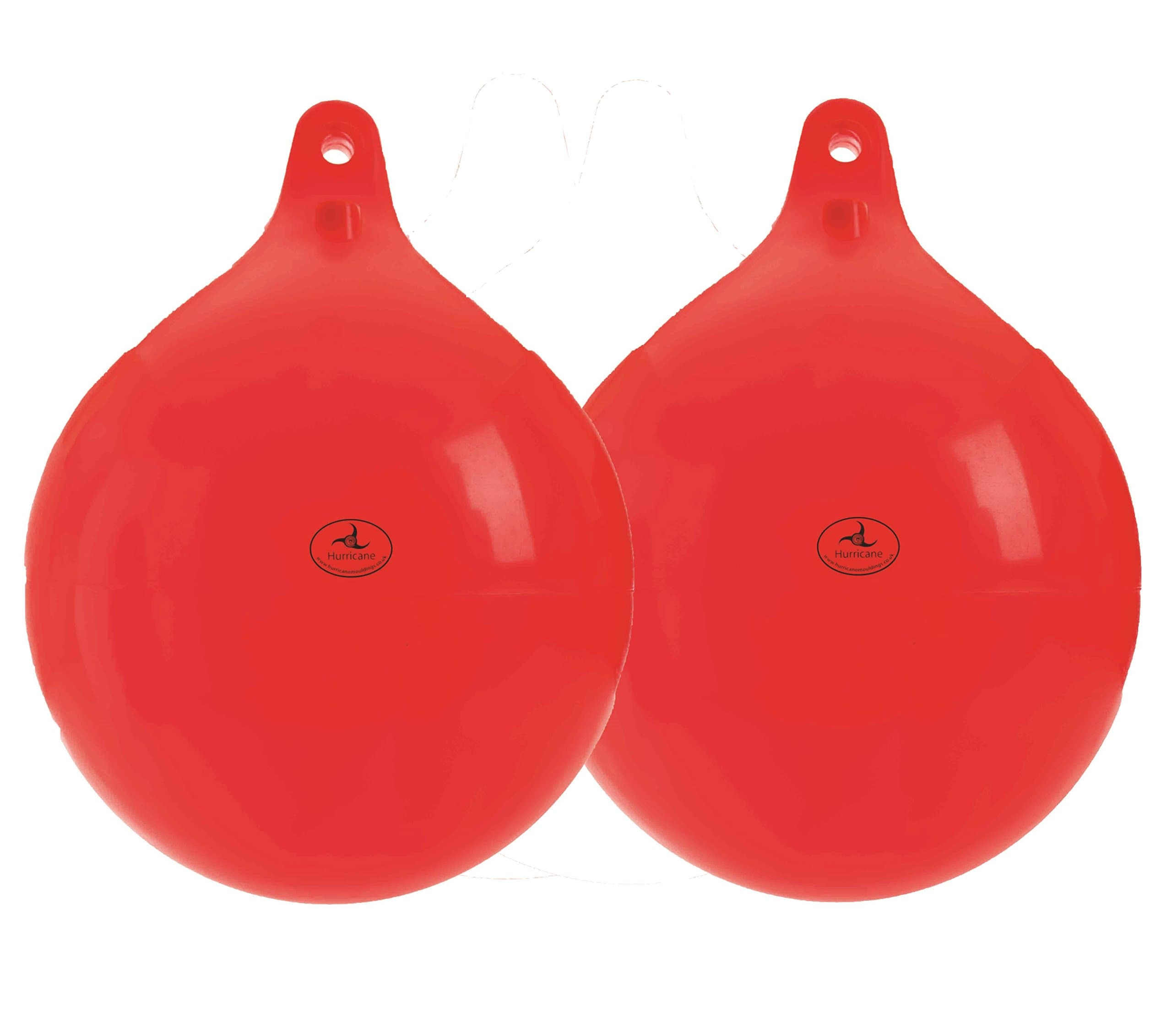 Kingfisher Direct Ltd 2 X 16 Hurricane Heavy Duty Ball Fender/Float HFMD02-50cm (20") X 42cm (16") (Orange)