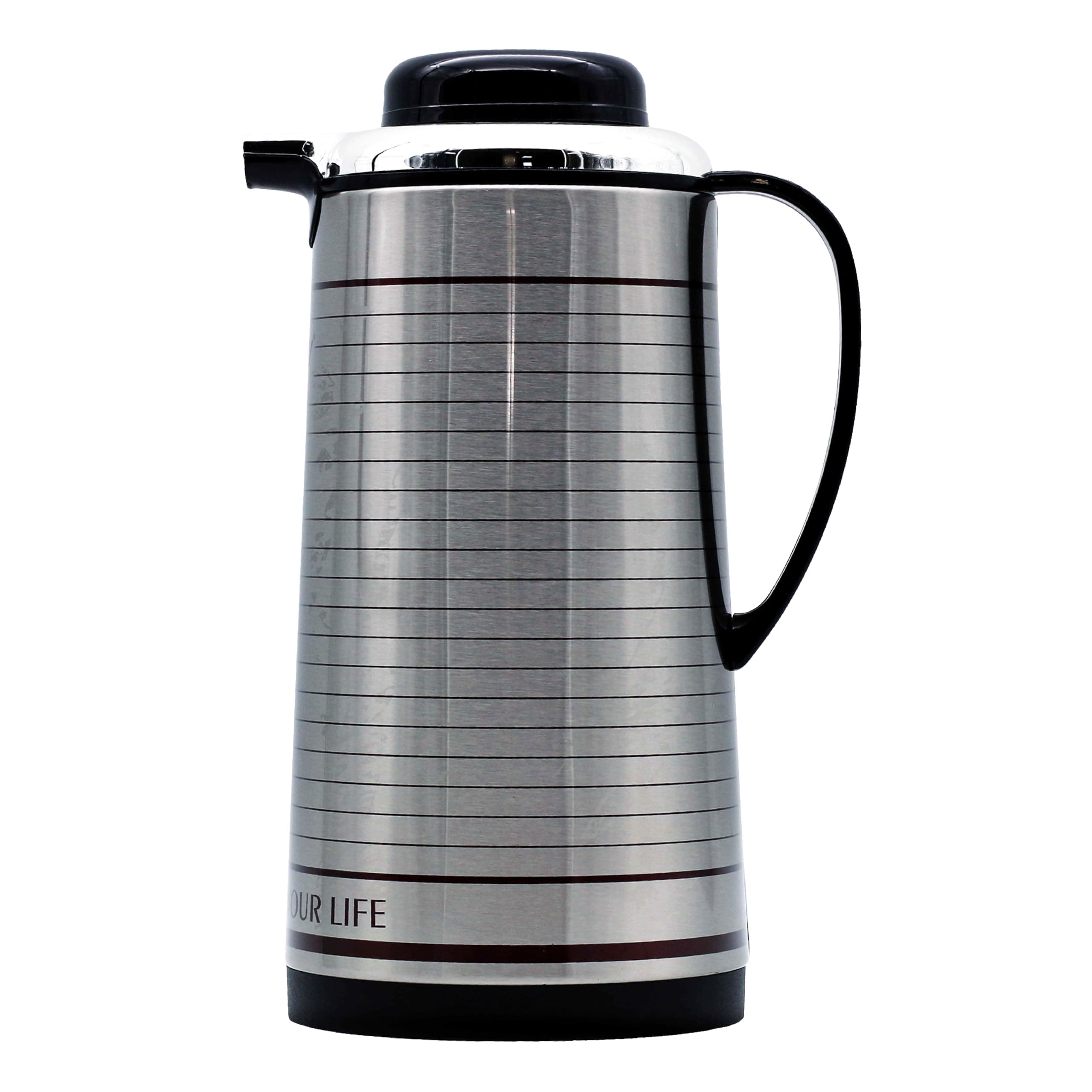 FLEXY® Vacuum Flask Thermos 1.3L - Stainless Steel | Asbestos-Free, BPA-Free | 15hr Heat, 24hr Cold Retention