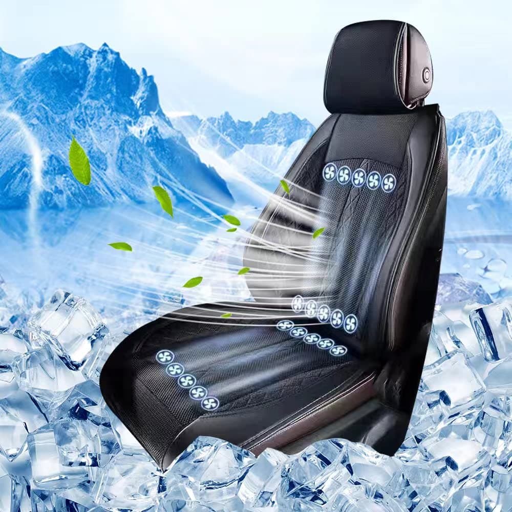 Cooling Car Seat Cushion 20 Fans- 12V Cooling System for Summer Driving car seat Cooler Cooling seat Covers for Cars Cooling seat Cover Breeze air Cooler Cover Cooling car seat Cover