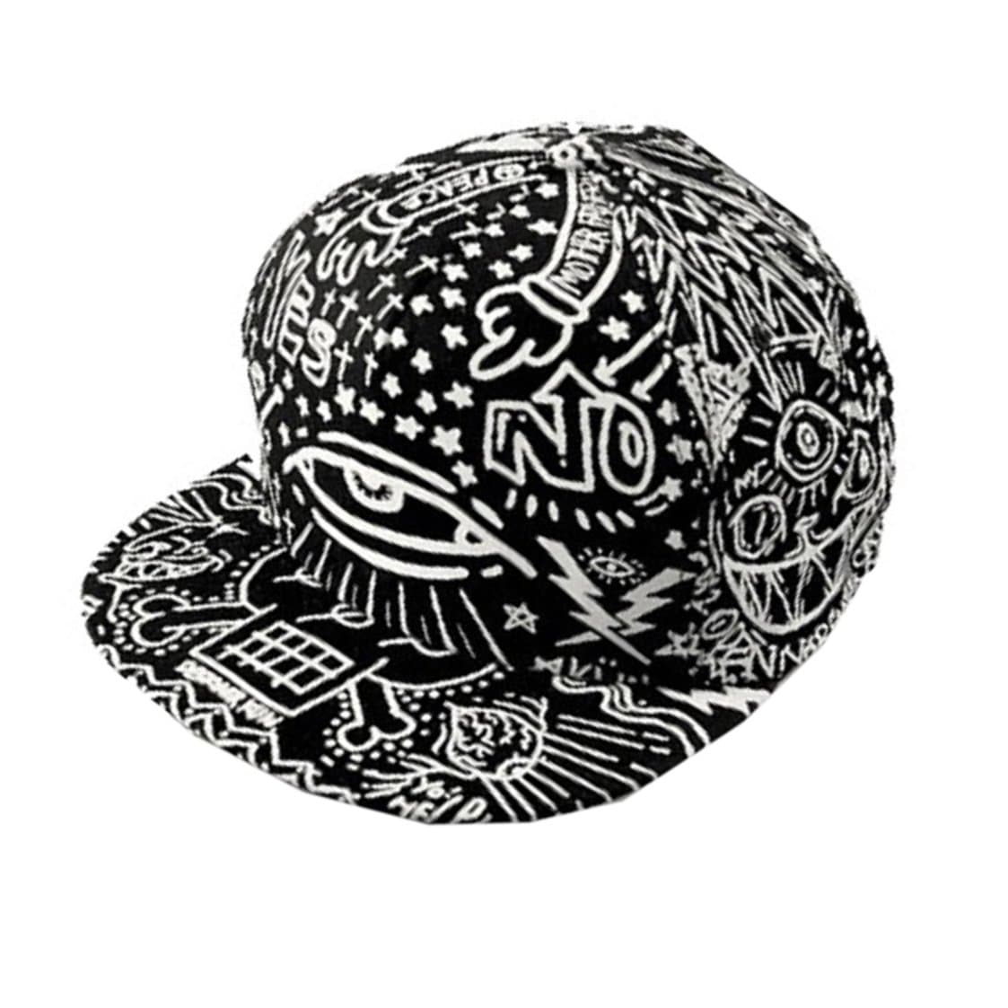 Caps, Unisex Vintage Baseball Hat Hippie Eye Hiphop Adjustable Cap Black
