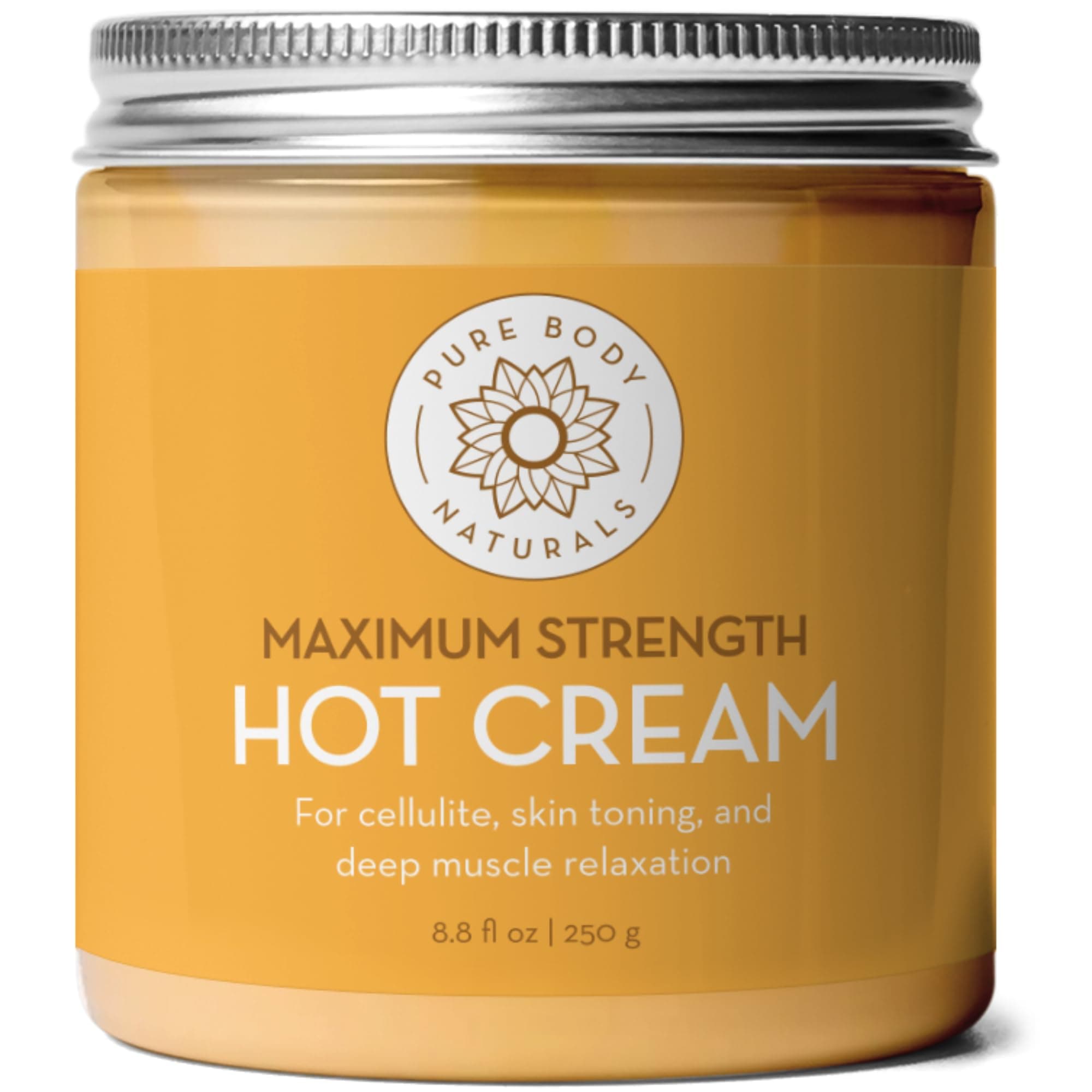 Pure Body Naturals, Maximum Strength Hot Cream, 8.8 fl oz (250 g)