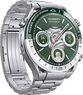 HUAWEI WATCH Ultimate Smartwatches, Zirconium-based Liquid Metal, ECG Analysis, Golf Course Mode, Offline contour maps, 100-metre water resistance, Two-week battery life, GPS, Green
