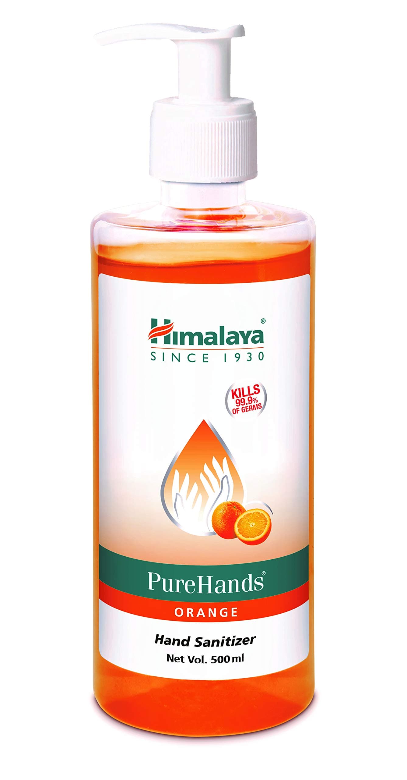 Himalaya Pure Hands | Hand Sanitizer - 500 ml (Orange)