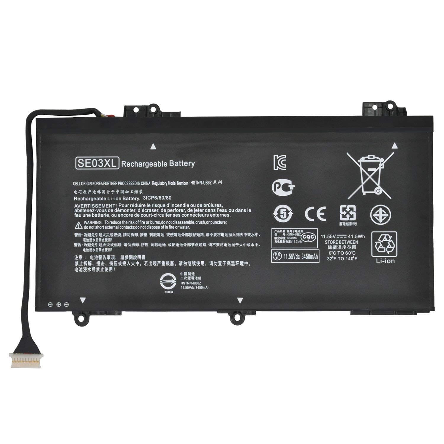 41.5Wh SE03XL Laptop Battery for HP Pavilion 14-AL100 14-AL125TX 14-AL136TX 14-AL027TX 14-AL028TX Series HSTNN-LB7G HSTNN-UB6Z TPN-Q171 849908-850 849568-421 849568-541